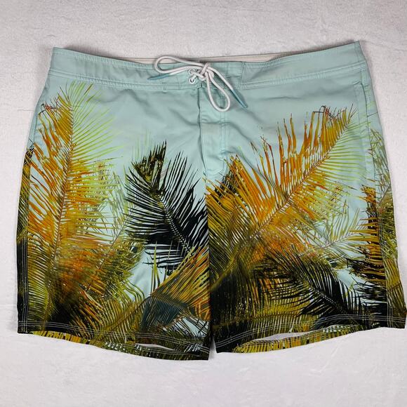 American Eagle Outfitters Other - American Eagle Outfitters Swim Trunks Men's XL Board Shorts Blue Green Palms